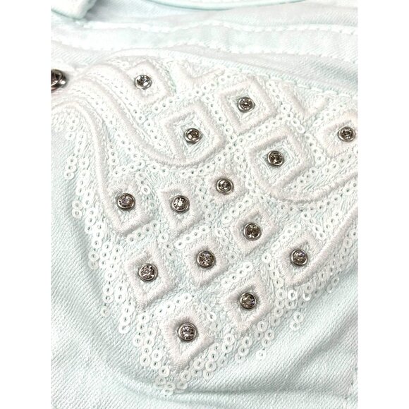 Miss Me Signature Skinny Jeans Size 25 Blue Glass - Picture 6 of 10